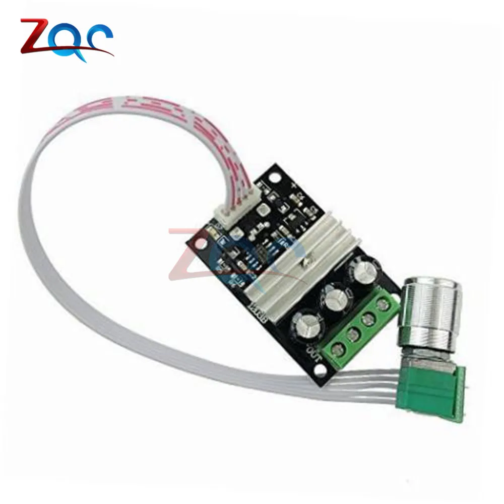 DC 6V 12V 24V 28V 80W 3A PWM Motor Speed Controller Adjustable Variable Speed Control With Extend Potentiometer On/Off Switch