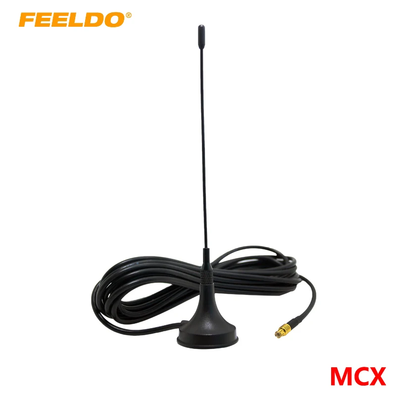 FEELDO Mobile Aerial Antenna With MCX Connector And Magnetic Base For Car Digital TV