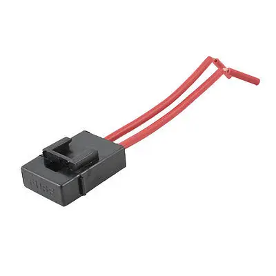 

SENKA ELECTRIC Black Car ATC Blade Inline Fuse Holder w Double Red Wire