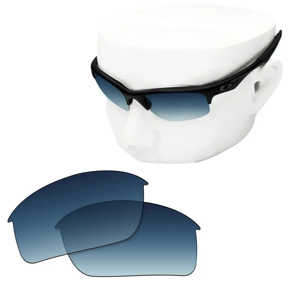 

OOWLIT Polarized Replacement Lenses of Blue Gradient for-Oakley Bottle Rocket OO9164 Sunglasses