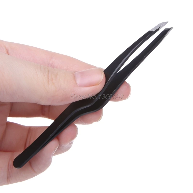 Professional Stainless Steel Slant Tip Hair Removal Eyebrow Tweezers Makeup Useful Hand Tool J26 19 Dropship