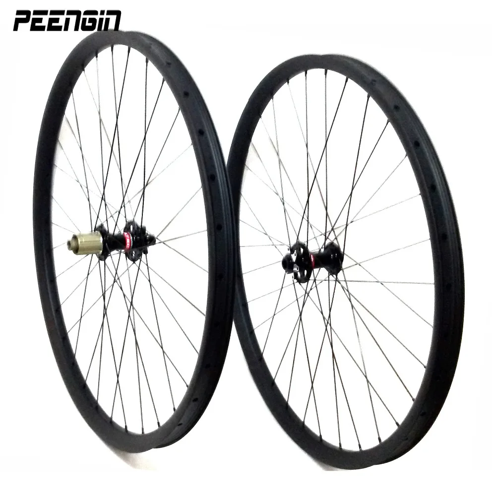 

Rueda Mtb 29er/27.5inch 27mm Wide Rim Carbon Clincher Mountain Bike Disc Brake Wheel Tookless Tubeless XC Quick Release Wheelset