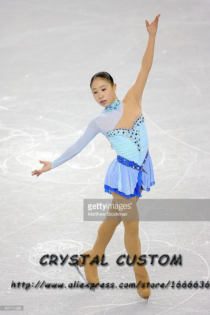 Girls Figure Ice Skating Dresses Fashion Graceful New Brand Custom Figure Skating Dress Children DR4036