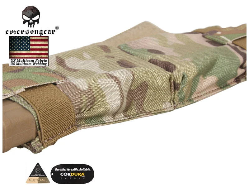 Emersongear-Side Pull Magazine Bolsa, M4 Molle, Tactical Mag, Gancho Loop Combat Gear, EM9044