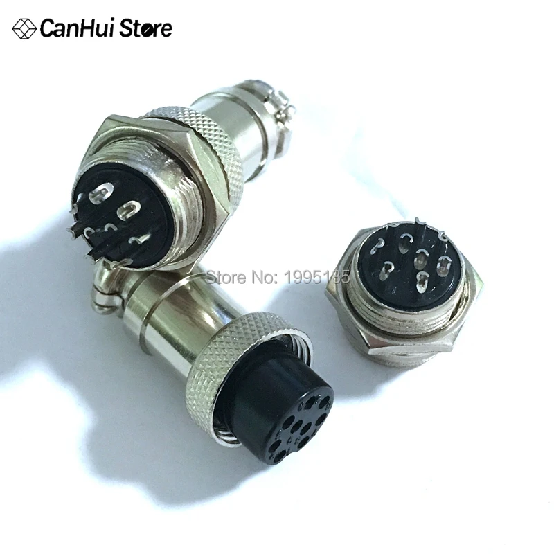 1set GX16-2/3/4/5/6/7/8/9/10 Pin Male & Female Diameter 16mm Wire Panel Connector GX16 Circular Connector Aviation Socket Plug