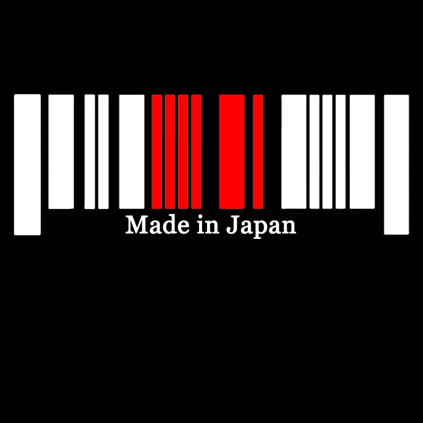 New 9x25cm Made in Japan Flag Bar Code Car Stickers PVC Decal Styling For TOYOTA NISSAN HONDA SUBARU MAZDA MITSUBISI SUZUKI