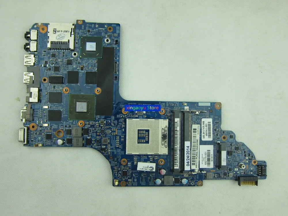 

Laptop Motherboard 682175-501 682175-001 For HP DV6T-7000 DV6-7000 DDR3 HM77 GT650 2GB 100%Test Ok