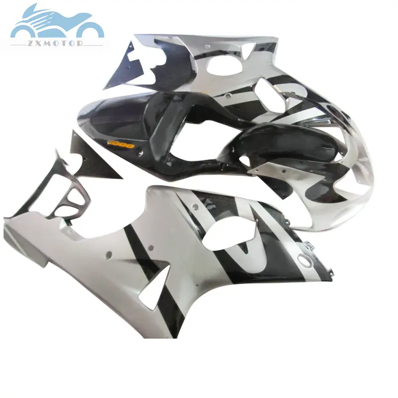 High quality Fairing kit for SUZUKI 2000 2001 2002 GSXR1000 K2 road motorcycle fairings body kits 00-02 GSXR 1000 black silver