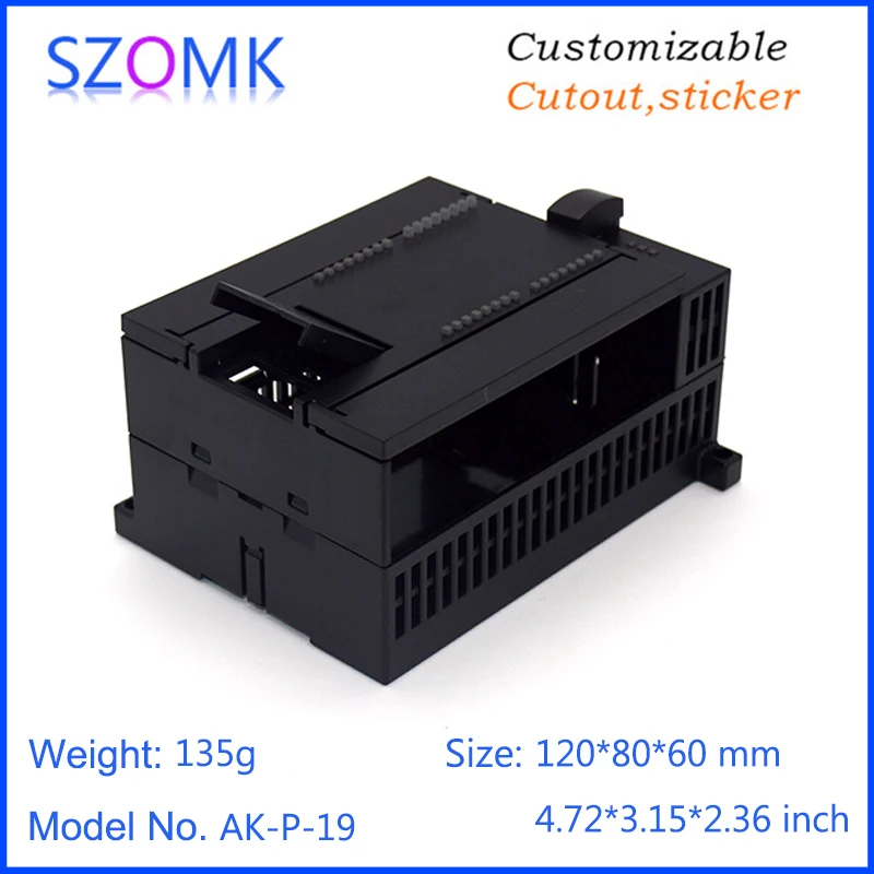 

4Pieces 120*80*60mm black color PLC electronics enclosures