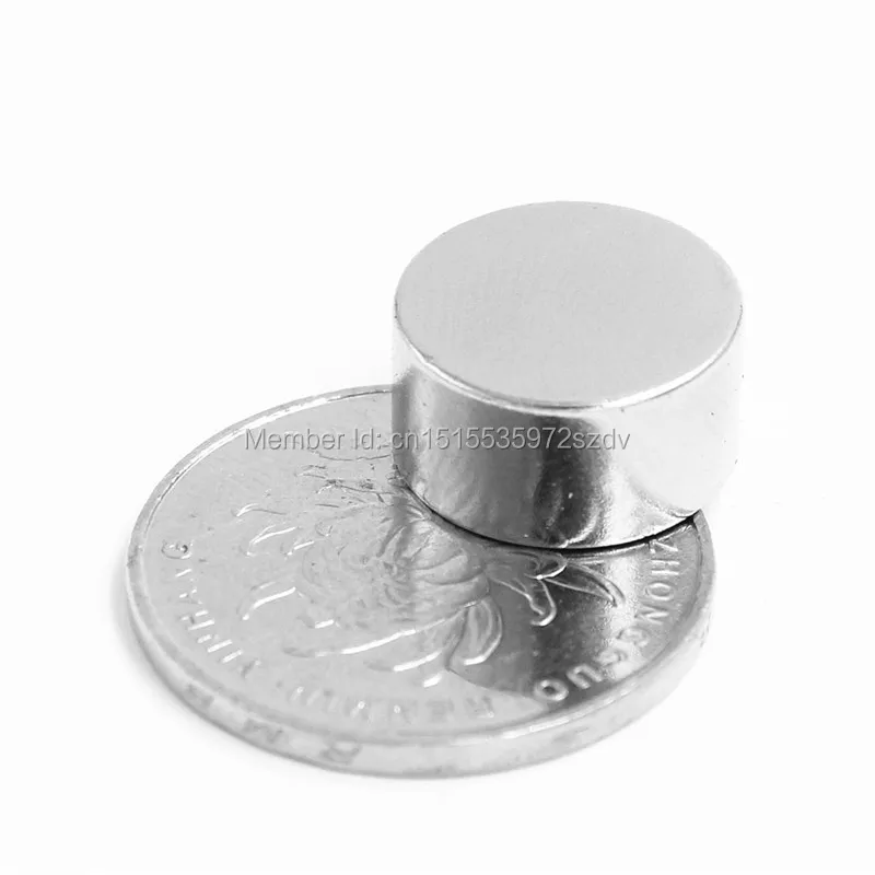 

50pcs Strong Round Dia 15mm x 8mm N35 Rare Earth Neodymium Magnet Art Craft Fridge 15x8mm