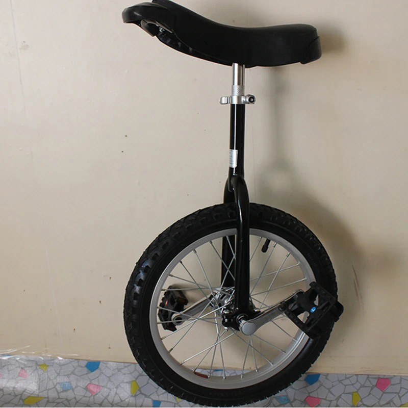 Single Wheel Bike Aluminum Wheelbarrow, Sport Unicycle, Shoulder, 16 \
