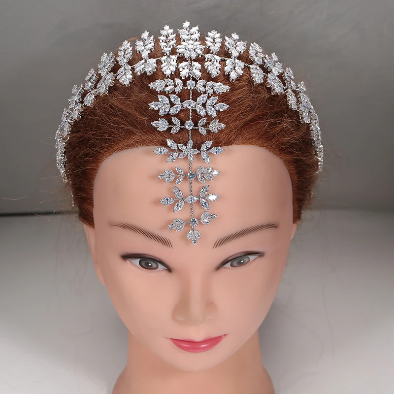 

Tiaras And Crowns HADIYANA Fashion Trendy Design Hair Jewelry Wedding Elegant Women Zircon High Quality BC4868 Accesorios Mujer