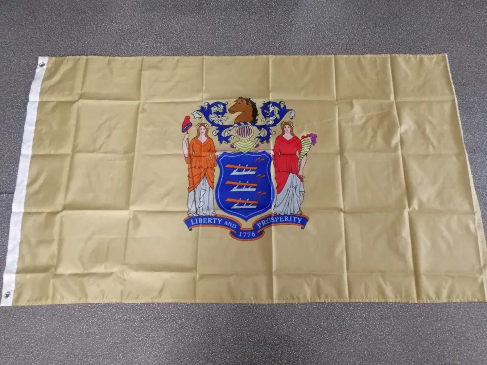 Yehoy 90*150cm us usa state new jersey flag