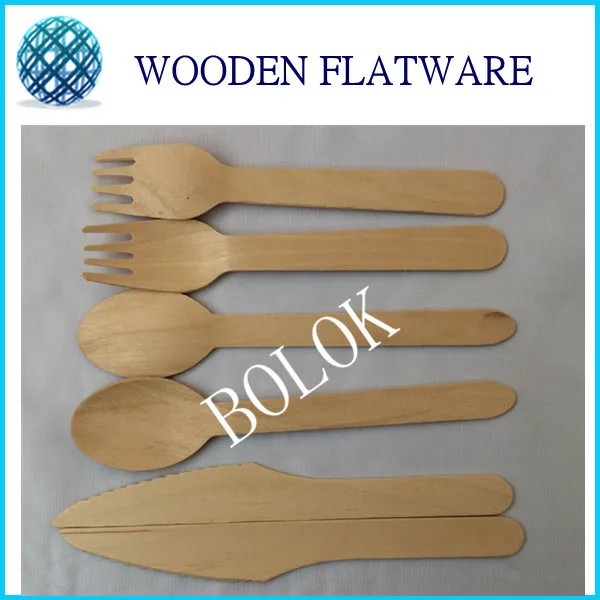 

200sets Free Shipping Eco-Friendly Natural Disposable Wooden Cutlery knife,fork,spoon Sets