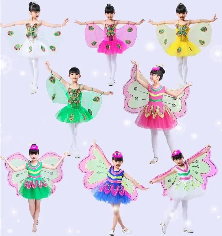 New Fantasy Child Fantasia Halloween Infantil Animal Butterfly Wings Carnival Girls Kids Butterfly Costume