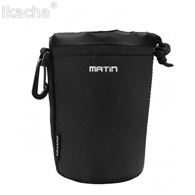 Новый матовый неопреновый мягкий защитный чехол для объектива камеры размера M, чехол для Canon Nikon Sony, высокое качество