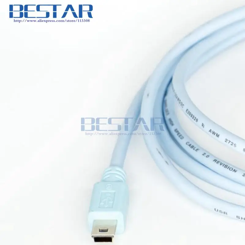 CAB-CONSOLE-USB USB 5p male To mini 5 pin 5pin male Cable 1.8m 6ft For CISCO WS-C3750X 2921 2911 2951 Switchboard Cables