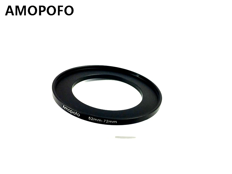 Adaptador de filtro de anillo de aumento Universal 52-72mm /52mm a 72mm para UV,ND,CPL, adaptador de anillo de aumento de Metal