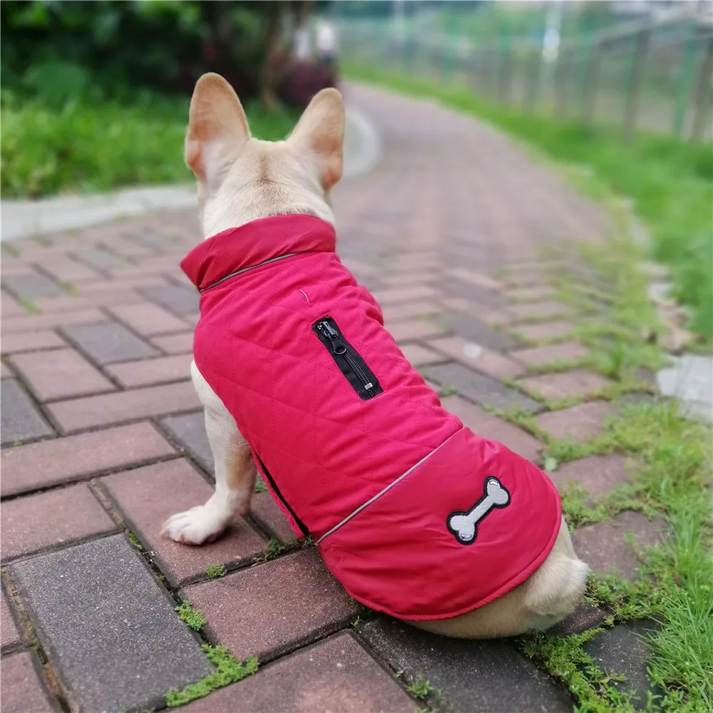 Clothing for Dogs Waterproof Winter Warm Dog Clothes Reflective Dog Jacket Reversible Pet Clothes Coat French Bulldog Chihuahua