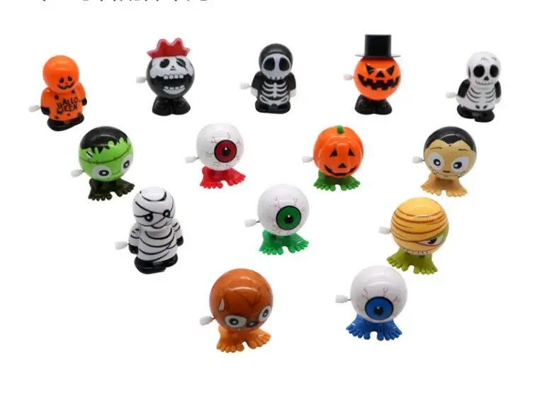 iWish Hot Halloween Wind Up Cushaw Jump Pumpkin Winding Jumping Squash Gifts Toy For Children Cuaurbit Baby Toys All Saints' Day