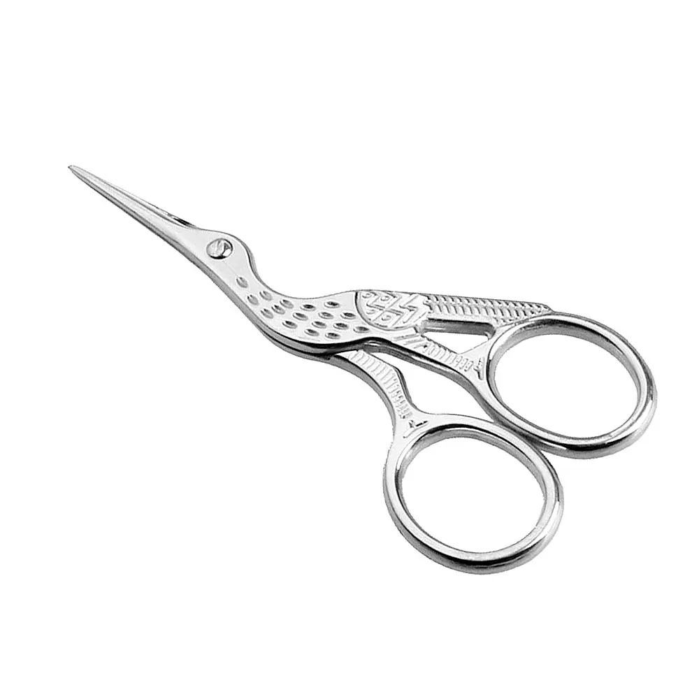 Dighealth Stainless Steel Embroidery Scissors Bird Style Nail Art Stork Sewing Scissors Manicure Cuticle Cutter Styling Tools