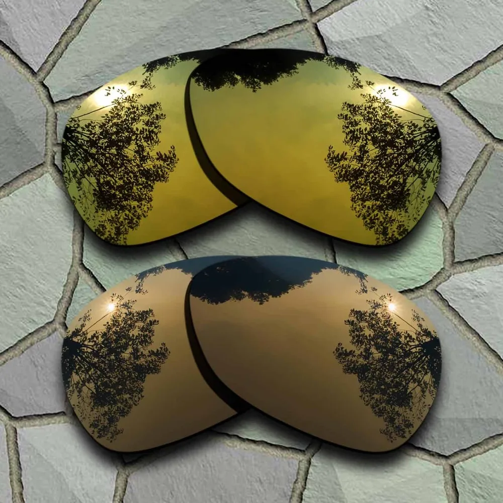 

Yellow Golden&Bronze Copper Sunglasses Polarized Replacement Lenses for Oakley Crosshair 2012