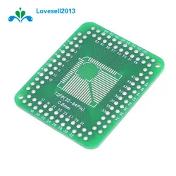 2Pcs QFP/TQFP/LQFP/FQFP 32/44/64/80/100 To DIP Adapter PCB Board Converter