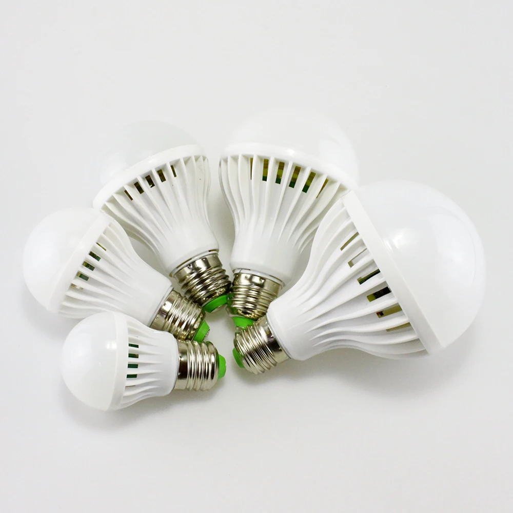 LED lamp PIR Infrared Motion/Sound+Light Sensor Control E27 3w 5w 7w 9w 12w automatic Smart Sensor White Lampada LED Bulb light