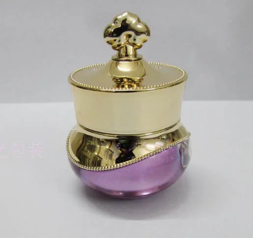 

100pcs 5G CROWN shape acrylic cream bottle,5g cream jar cosmetic container ,plastic cream jar crown Cosmetic Packaging 4 colors