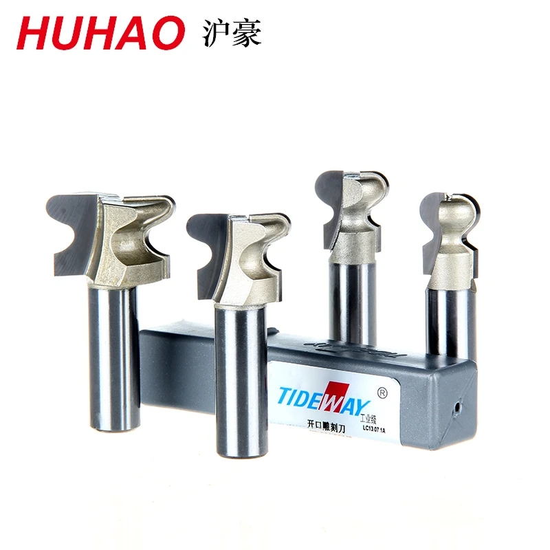 

1/2x5/8 inches 4.5Radium Finger Nail Type Arc Router Bits half round bits HUHAO for woodworking cutting Tideway 3074