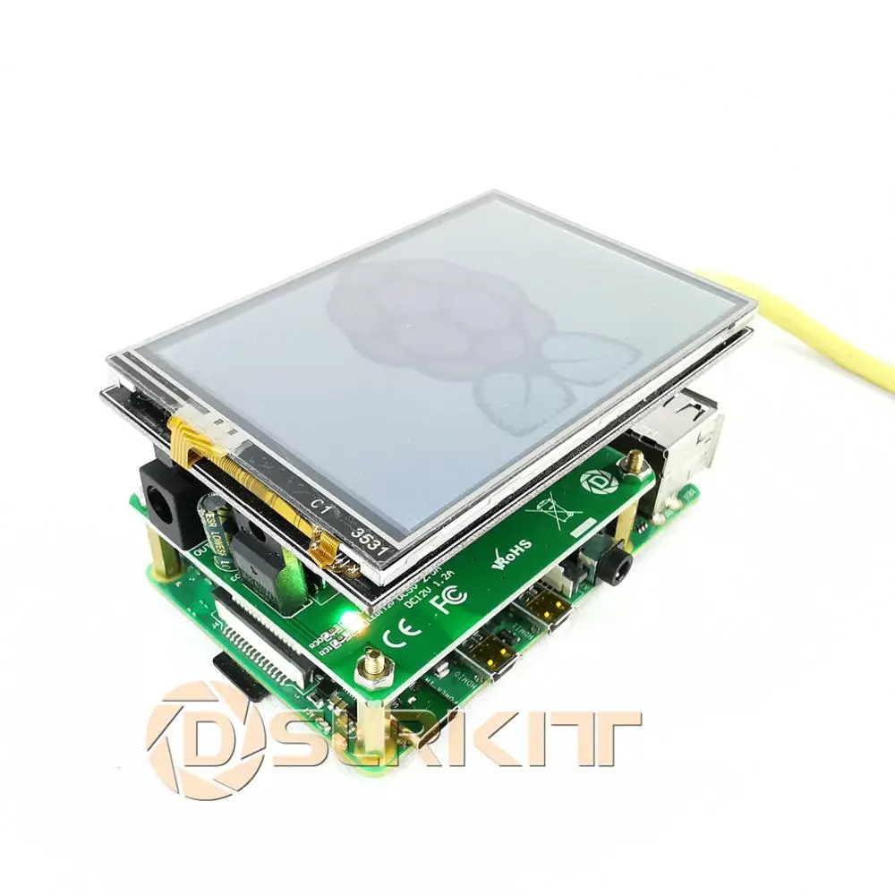 DSLRKIT 5V 12V PoE HAT Raspberry Pi 4 4B 3B+ 3B Plus 3.5in Hard Disk Drive LED 26Watt