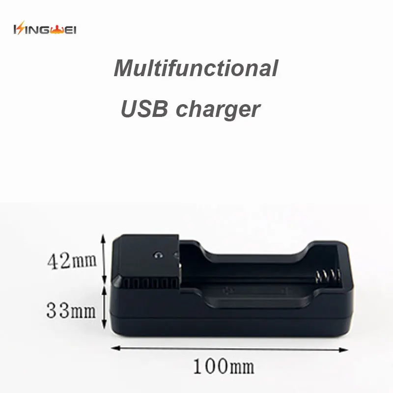 1PCS Kingwei USB Battery Charger for 26650 18650  3.7v lithium battery