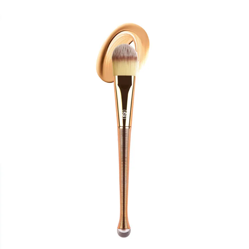 ZOREYA Brand Rose Gold Mermaid Foundation Makeup Brushes Single BB Cream Facial Mask Cosmetic Tools For Make Up Beginner