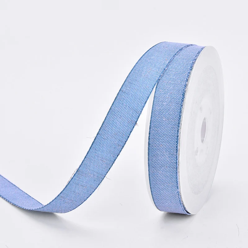 YAMA-Nylon Cotton Ribbon for Gift, Elastic Ribbon, Hand Made, Craft Gift, 50Yards, 9mm, 16mm, 25mm, 38mm, 3/8 \