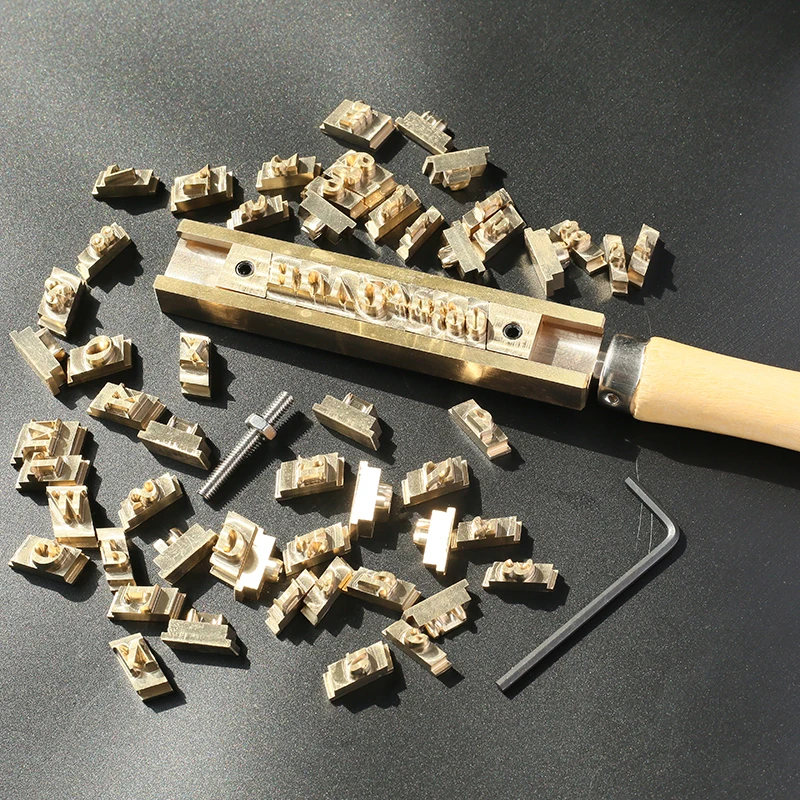 T tyep flexible copper letter mould Hot Foil Stamping tools Movable Leather Craft Tools brand Stamps Embossing letter number