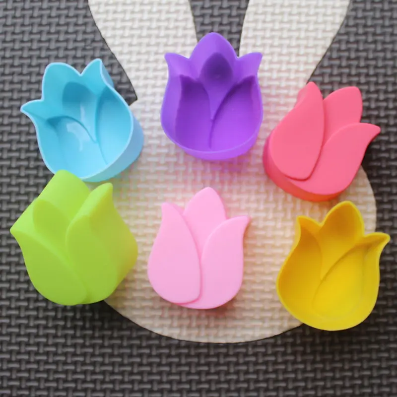 flower Silicone Small Silicone Muffin Baking Cups Cupcake Mold Pudding jelly mold F20173492