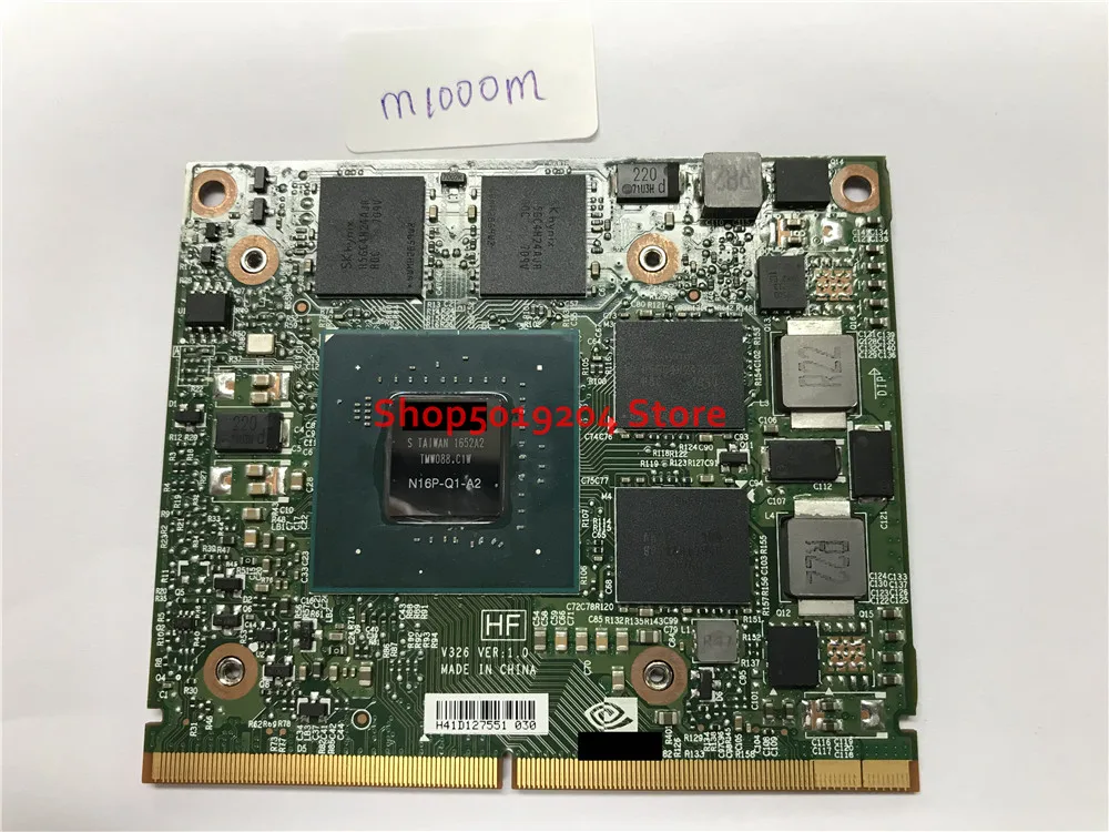 N16P-Q1-A2 Original M1000M M1000 VGA video graphics card For Pavilion Zbook 15 G3 17 G3 Precision M7510 M4800