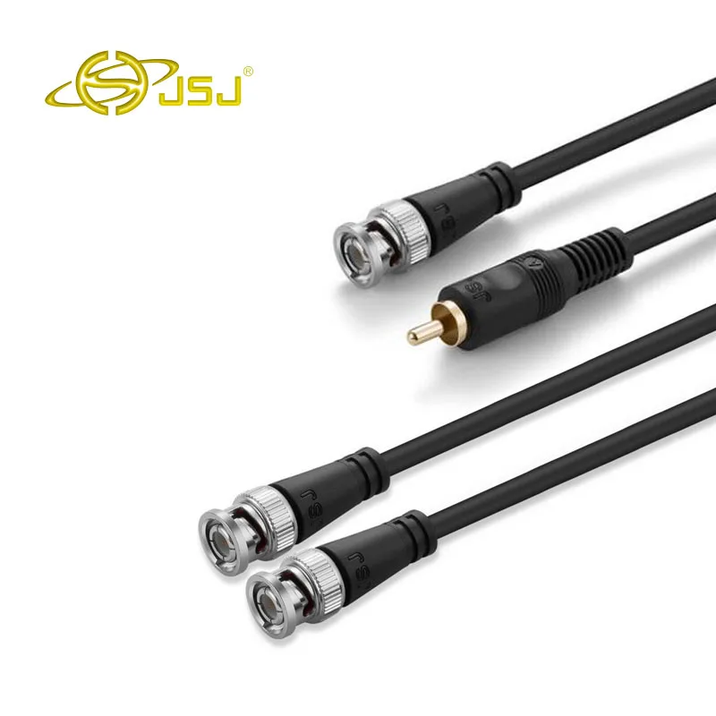 

JSJ BNC Copper BNC male to male Video cable Jumper monitoring Camera connection Coaxial cable Free Shipping