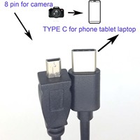 TYPE C OTG CABLE FOR Olympus CB-USB7 Smart VR- X-880-890-895-905-915-930-925-935 camera to phone edit picture video