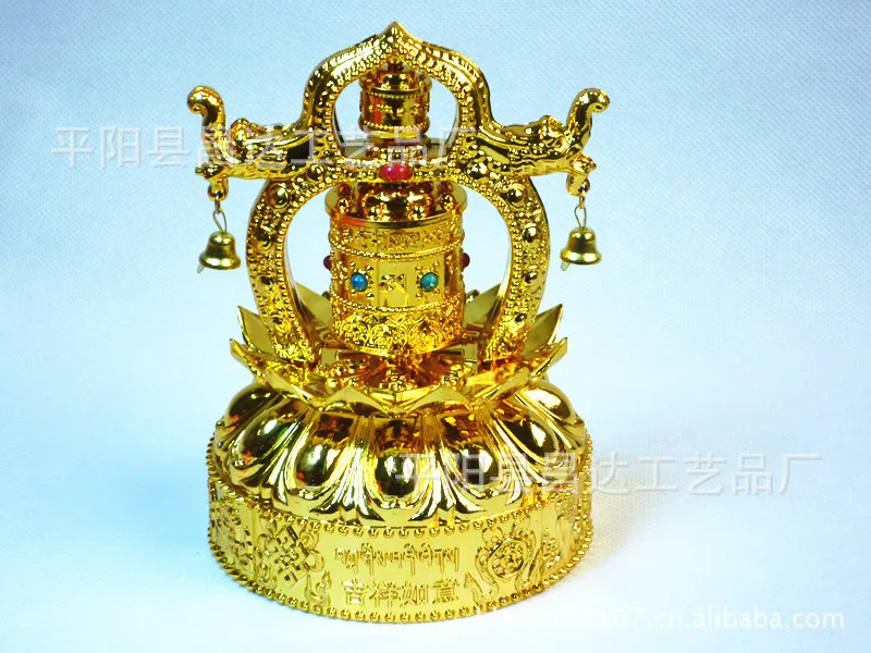 Car decoration light prayer wheel / solar zhuangjingtong double cylinder cars leading lotus in jewelry