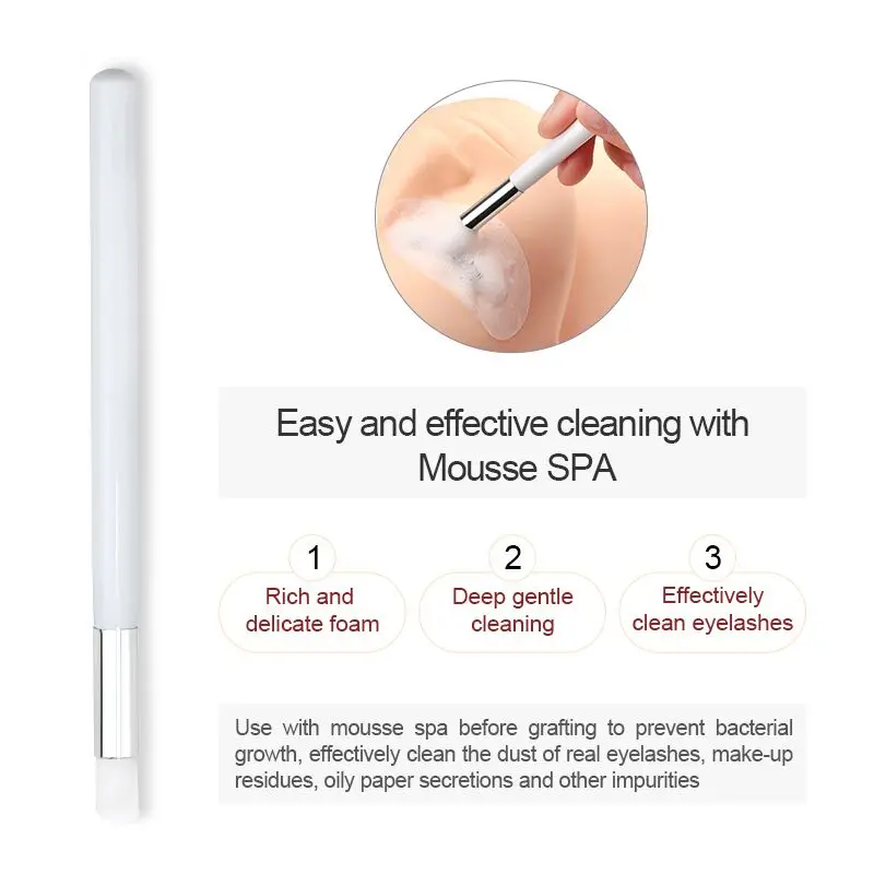 1Pcs Eyelash Cleaning Brush Eyelash Extension Tool Clean Skin Care Remover Makeup Tool Washing Eyelash Eyebrow Brush