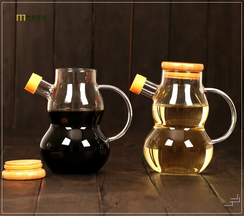 1PC Oil Vinegar Bottle Creative Soy Sauce Oiler Leak-proof Olive Oil Storage Jars Kitchen Accessories Cooking  Tools OK 0356