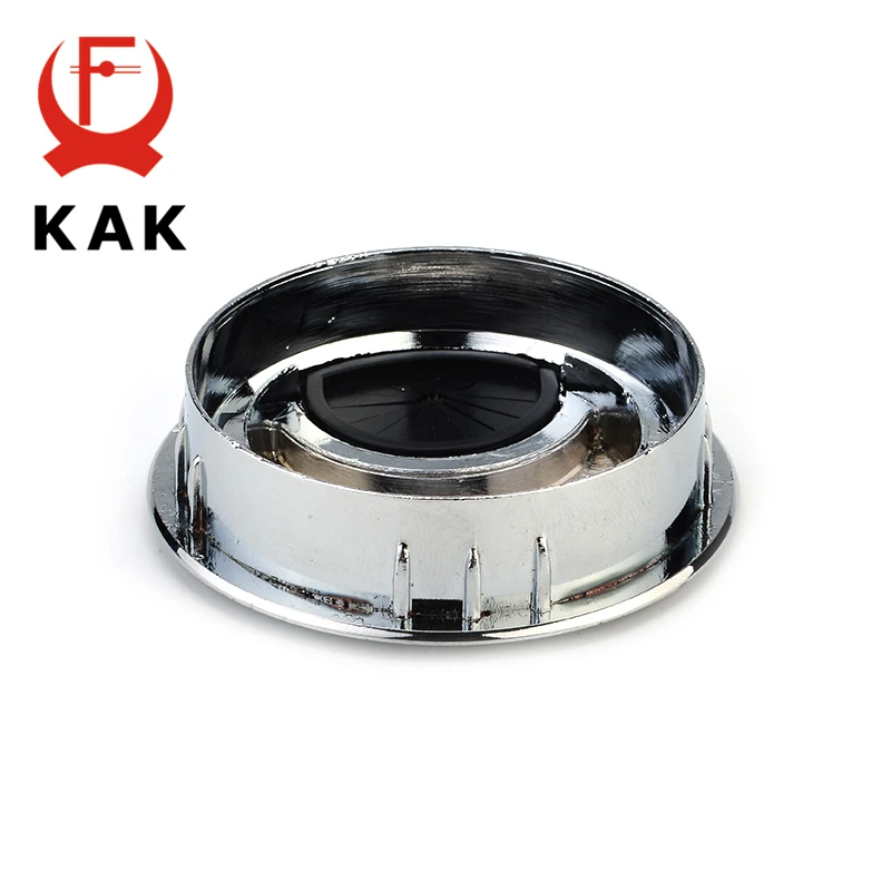 KAK Zinc Alloy Desk Wire Hole Cover Base Computer Grommet Table Cable Outlet Port Surface Line Box Organizer Furniture Hardware