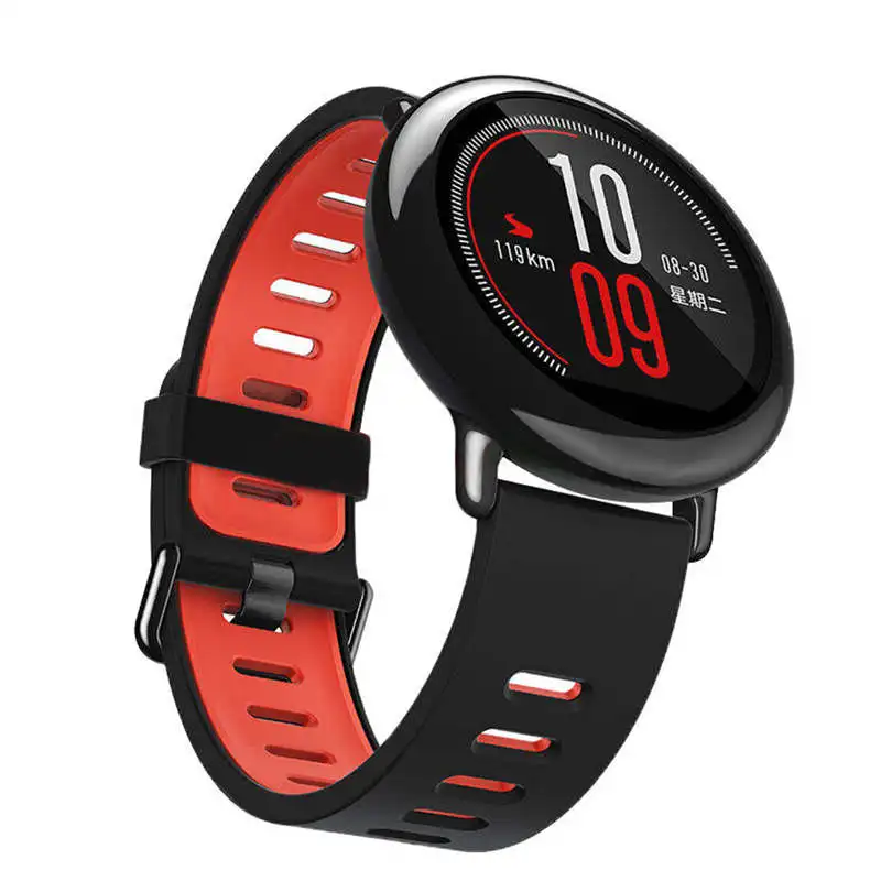 Wrist Strap 22mm Sports Silicone bands for Xiaomi Huami Amazfit Bip BIT PACE Lite Youth Smart Watch  Replacement Band Smartwatch image 2