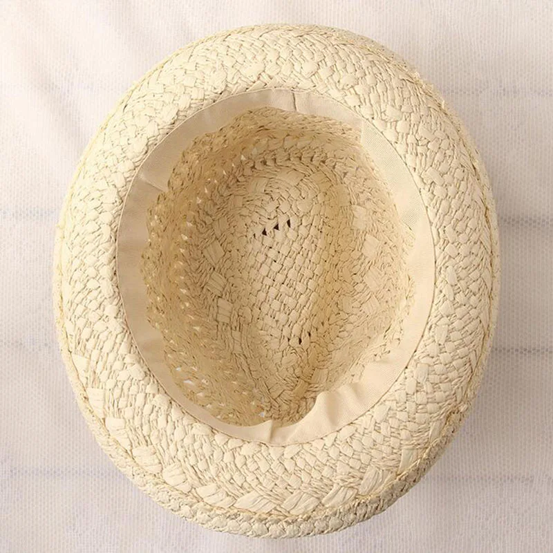 Donne di estate Cappelli di Sun Dolce Nappa Colorata Palle degli uomini cappelli di Paglia Delle Ragazze Vintage Beach Cappelli Panama Chapeu Feminino Fedora Jazz