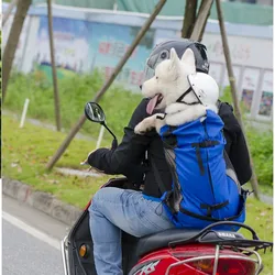 Mochila de viaje para transportar mascotas, bolsa de malla transpirable para deportes al aire libre, bicicleta, motocicleta, senderismo, envío directo