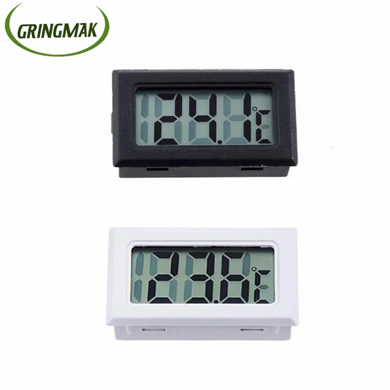 Car Thermometer Mini Digital LCD Display Car Interior Temperature Meter Tools Thermometer Temperature Sensor -50 to 110