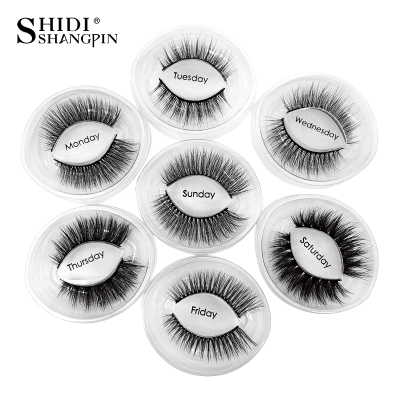 SHIDISHANGPIN 5/7 pairs False Eyelashes Long Mink Eyelashes Wispy Lashes Makeup Natural Lashes Fake Eyelash cilios maquiagem