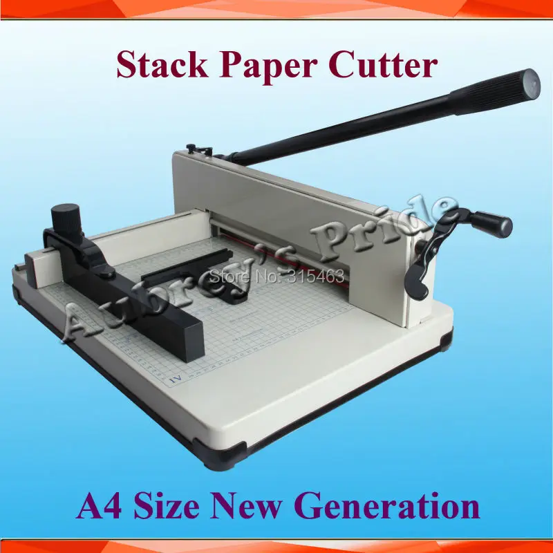 New Heavy Duty 17KG No Assembly Required All Metal Steel Ream Guillotine 12In A4 SIze Stack Paper Cutter