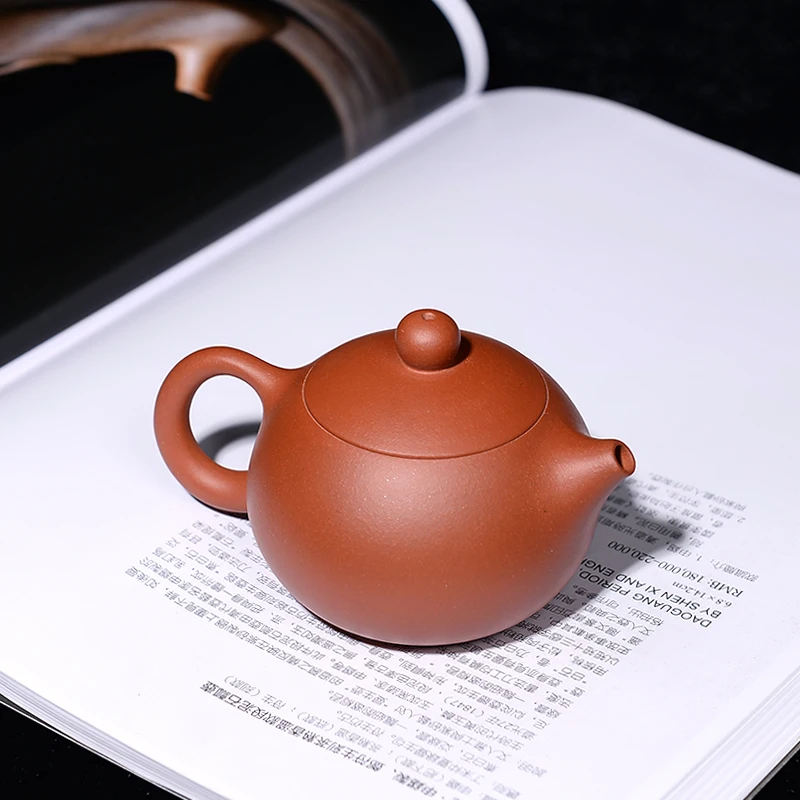 120ML Yixing Purple Clay Teapot 188 Holes Small Capacity Xishi Pot Home Mini Drinkware Handmade Black Tea Puer Pots Decoration